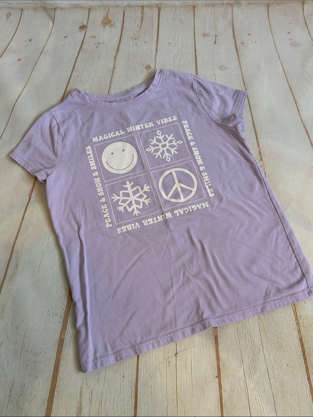 Cat & Jack Lavender Short-Sleeve Graphic Tee